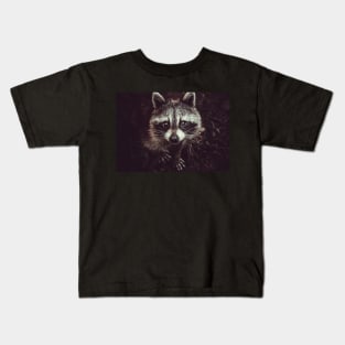 Reclusive Raccoon Photograph Kids T-Shirt